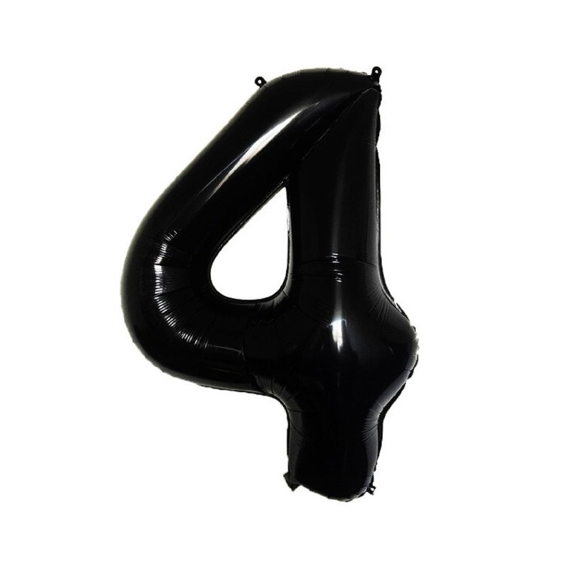 Foil Black Number Balloons for party decoration