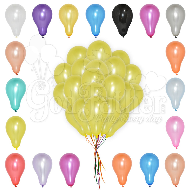 Yellow Metallic Balloons for birthday party decoration