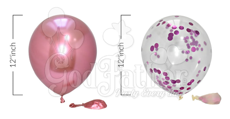 Buy Pink Confetti-Chrome Balloons for party decoration