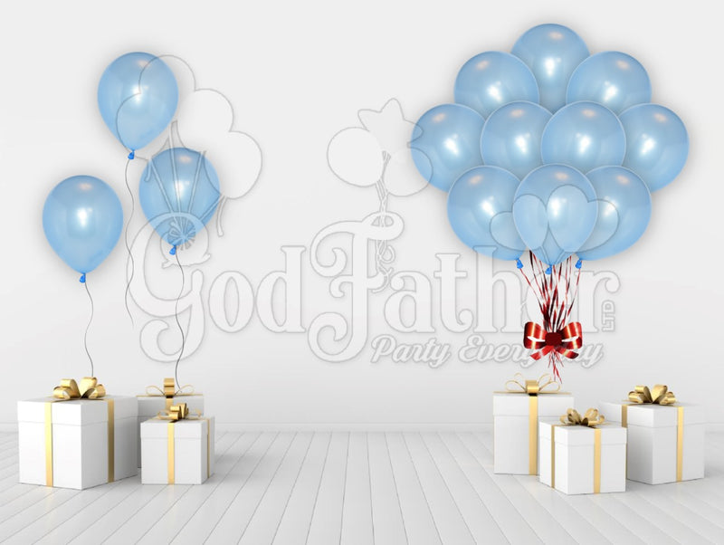Light Blue Metallic Balloons for party decoration