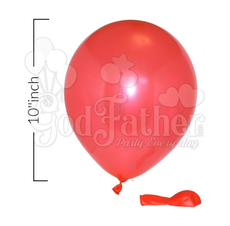Red Metallic Balloons for party decoration