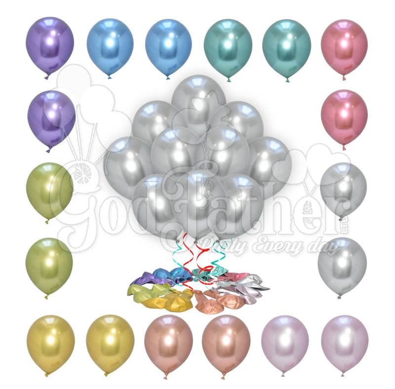 Silver Chrome Balloons for birthday party decoration