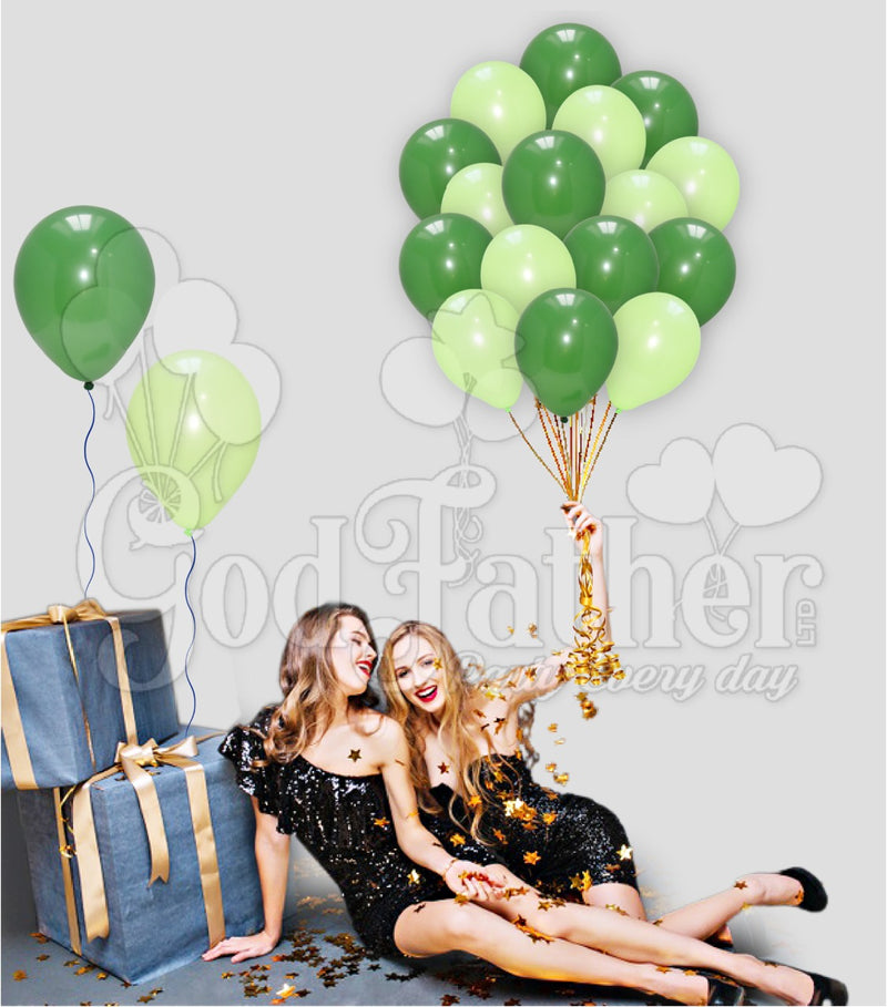 Green-Light Green Balloons for party decoration