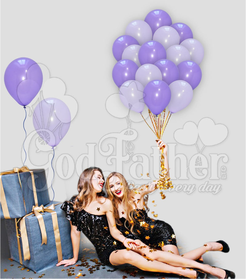 Purple-Light Purple Balloons for party decoration