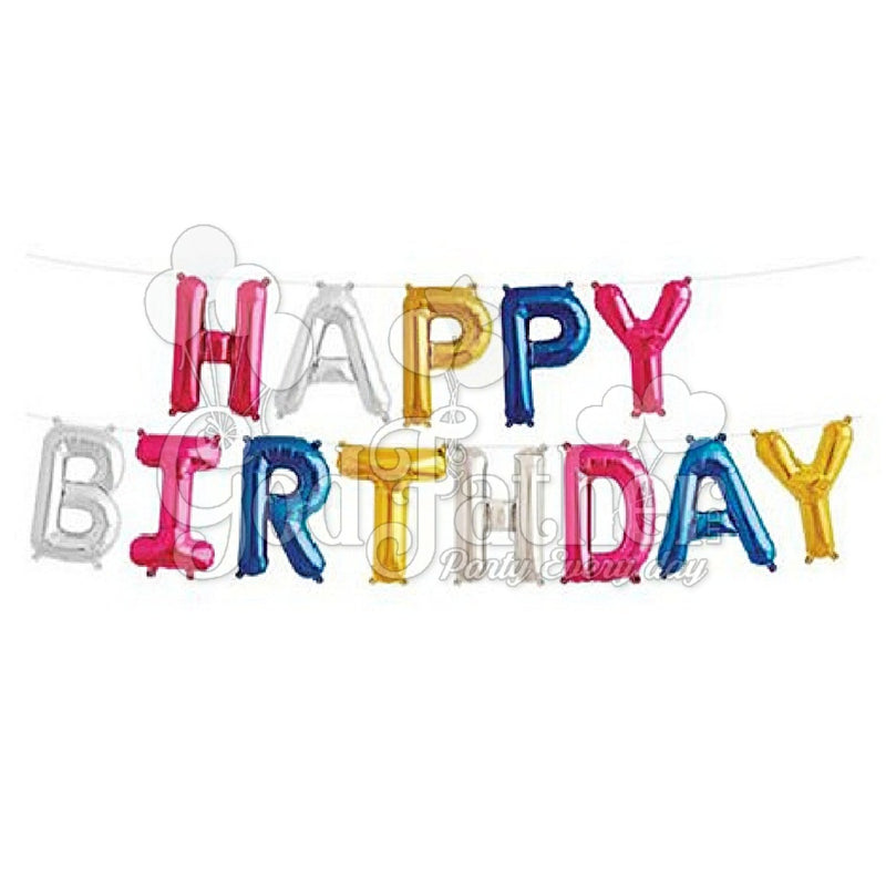 Happy Birthday (Multicolor) foil Balloon
