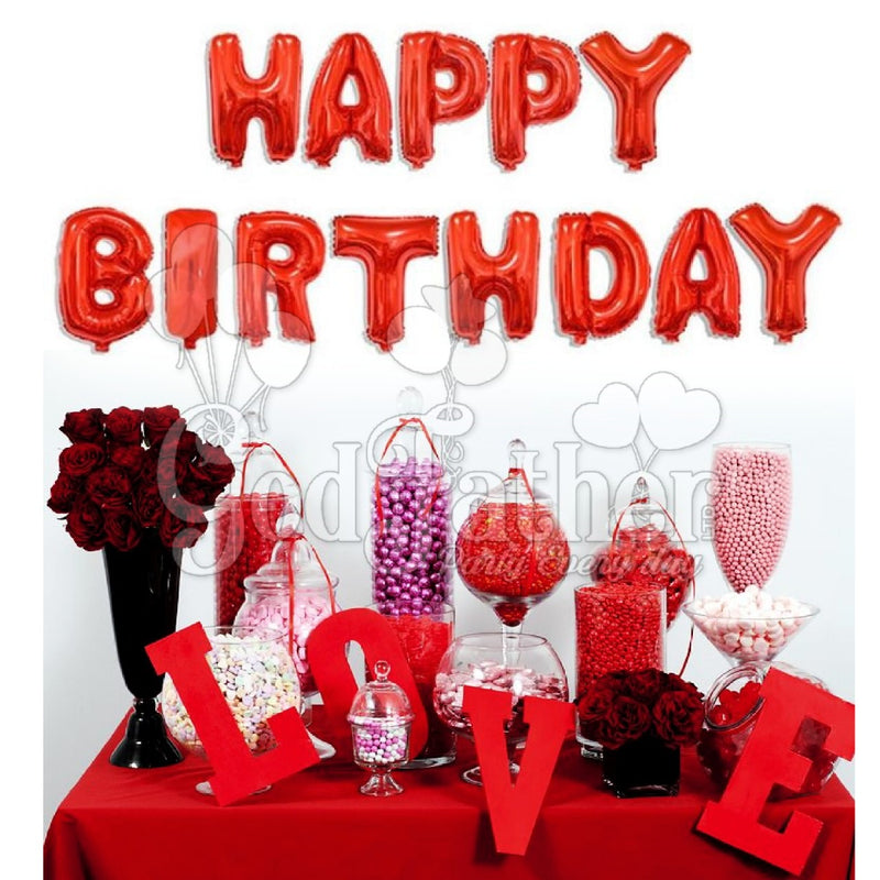Happy Birthday (Red) foil Balloon