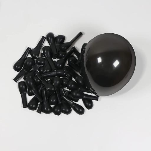 Black Metallic Balloons 5"Inch