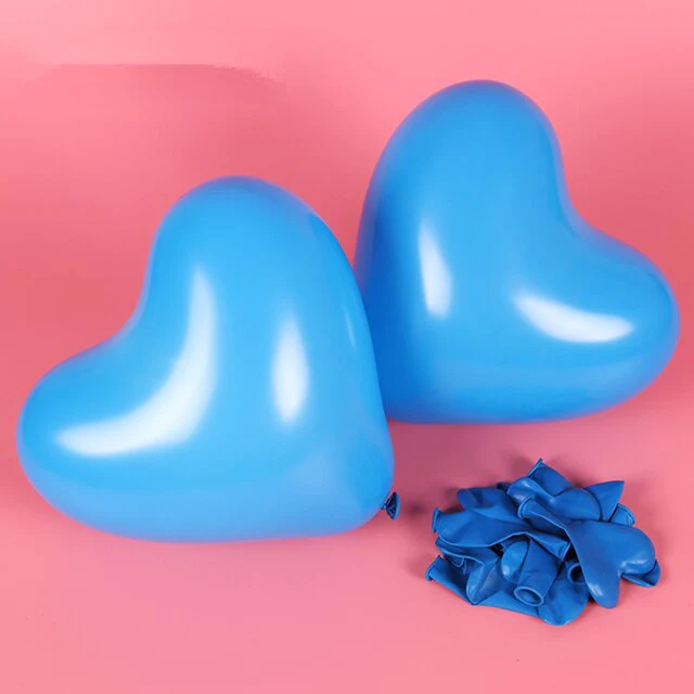 Blue Heart Balloons Valentine Decoration