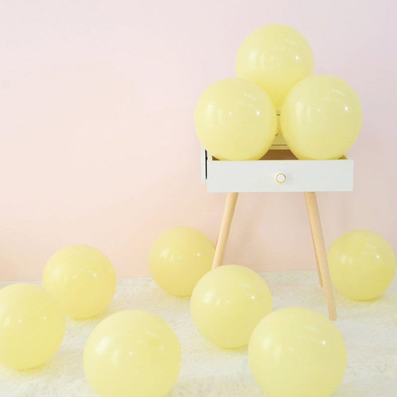 Yellow Pastel Balloons for birthday party decoration