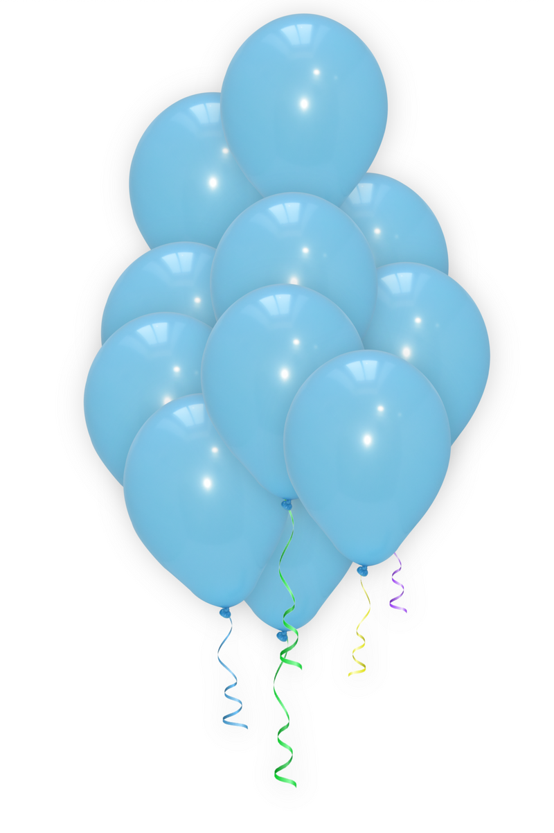 Baby Blue Helium Balloon Arch