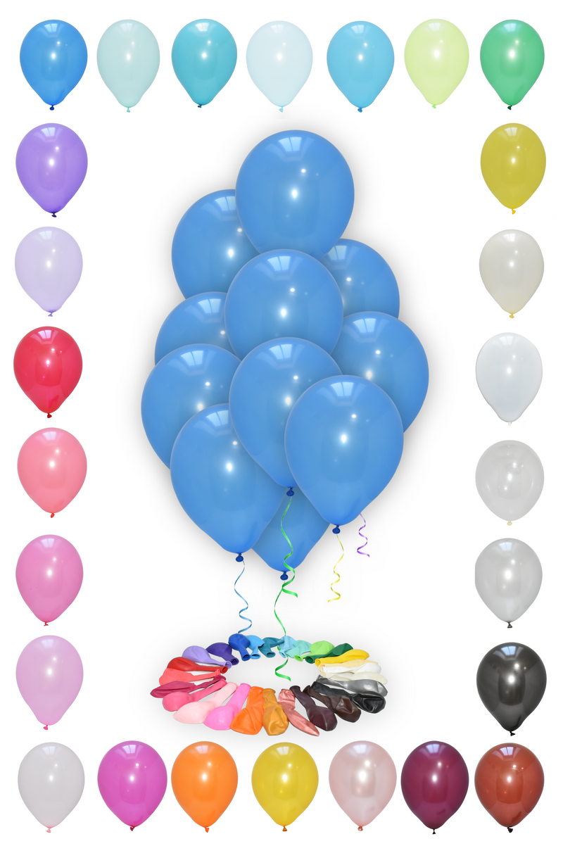 Blue Plain balloons