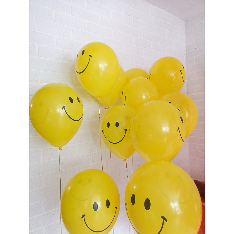 Smile Balloons Helium Latex Ballons for Kids Birthday Party Decoration