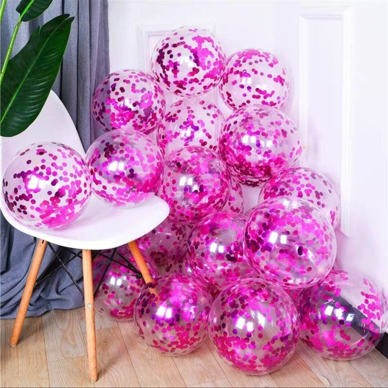 Pink Confetti Balloons for party decoration