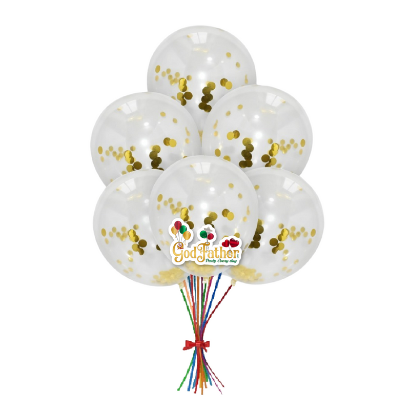 Gold Confetti Balloons for party decoration