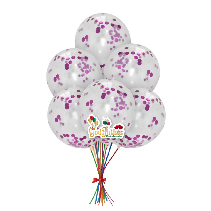 Pink Confetti Balloons for party decoration