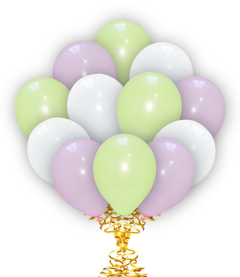 Light Green-Baby Pink-White Balloons Color Combo, birthday balloons in uk, party decorations items in uk, party supplies in uk, party supplier in uk, party decoration uk
