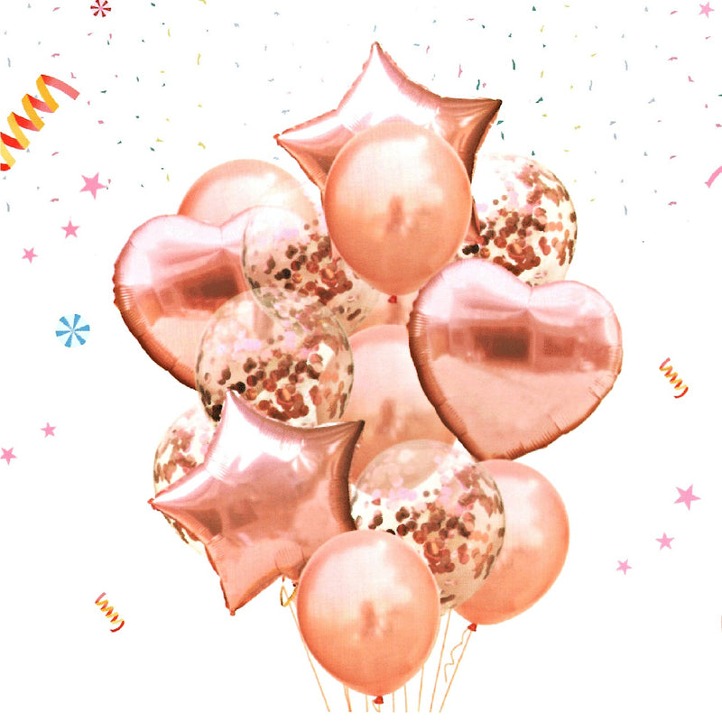 Multi Style Rose Gold Balloons for party decoration