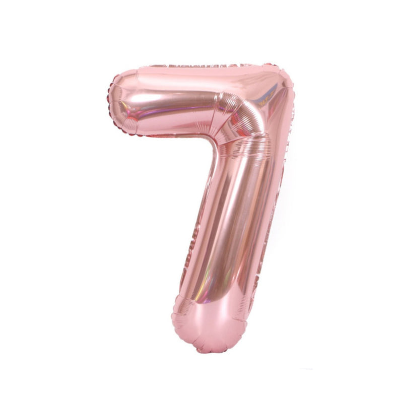 foil rose gold number balloons, number balloons, rose gold balloons, birthday balloons in uk, party decorations items in uk, party supplies in uk, party supplier in uk, party decoration uk
