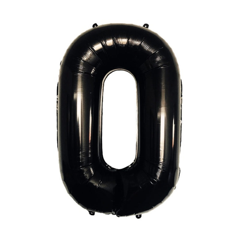 Foil Black Number Balloons for party decoration