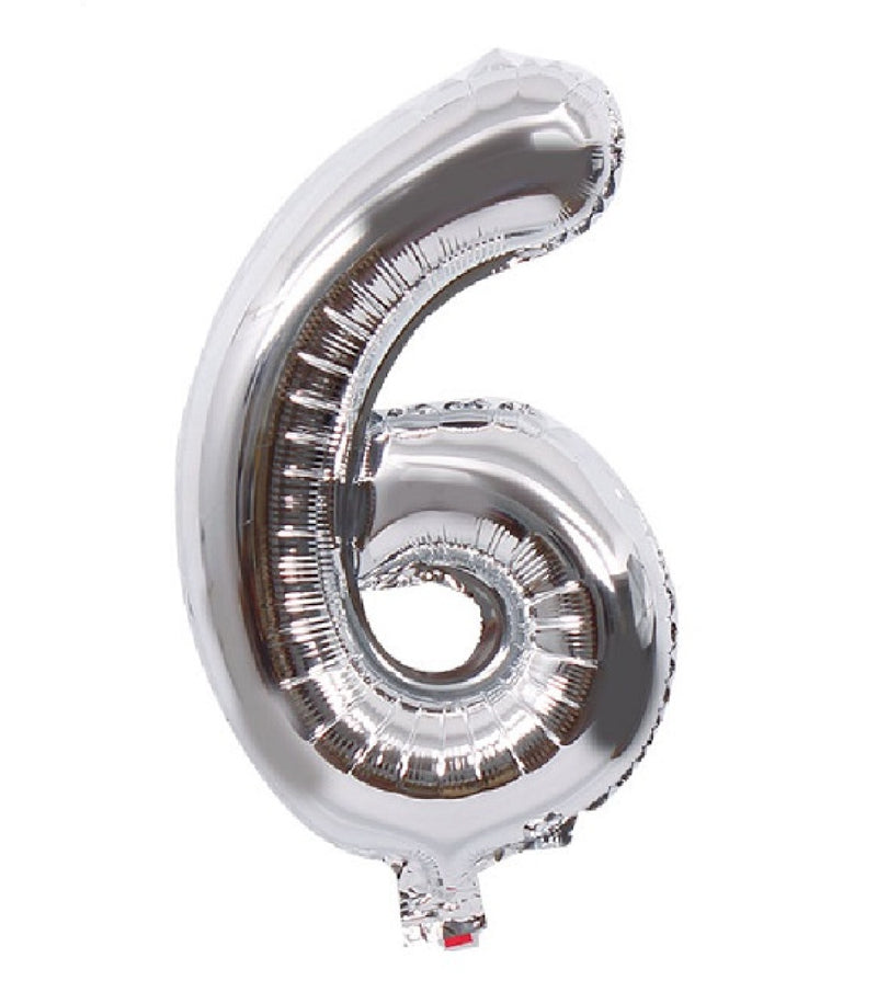 Foil Silver Number Balloons for party decoration