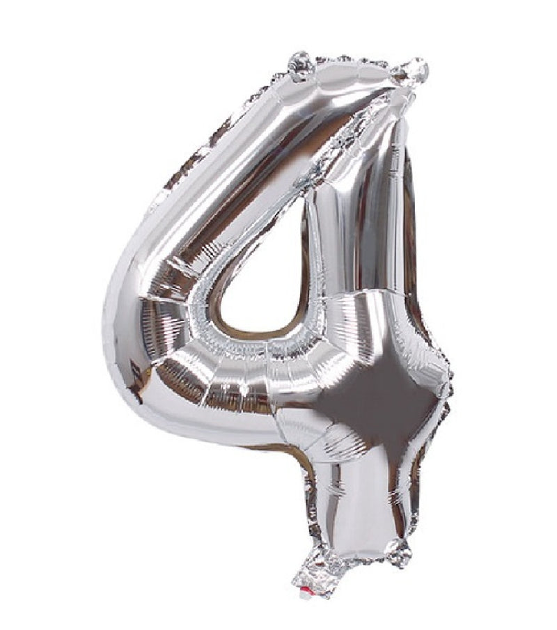 Foil Silver Number Balloons for party decoration
