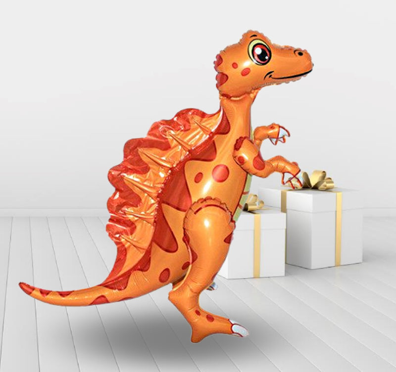 Spinosaurus Foil Balloon Orange for kids birthday party decoration