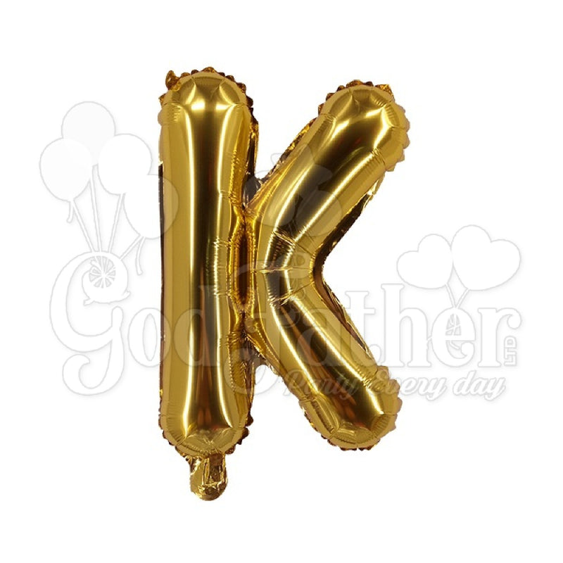  Letter K Foil Balloon, Happy Birthday foil, Foil Balloons, Foil Balloons Alphabets balloon, Gold Foil balloons