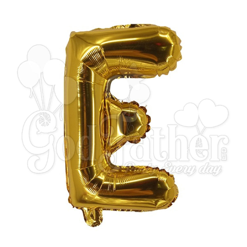  Letter E Foil Balloon, Happy Birthday foil, Foil Balloons, Foil Balloons Alphabets balloon, Gold Foil balloons