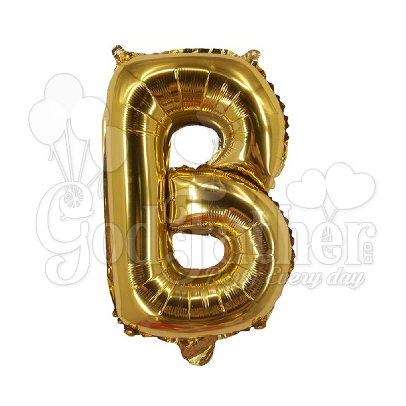  Letter B Foil Balloon, Happy Birthday foil, Foil Balloons, Foil Balloons Alphabets balloon, Gold Foil balloons