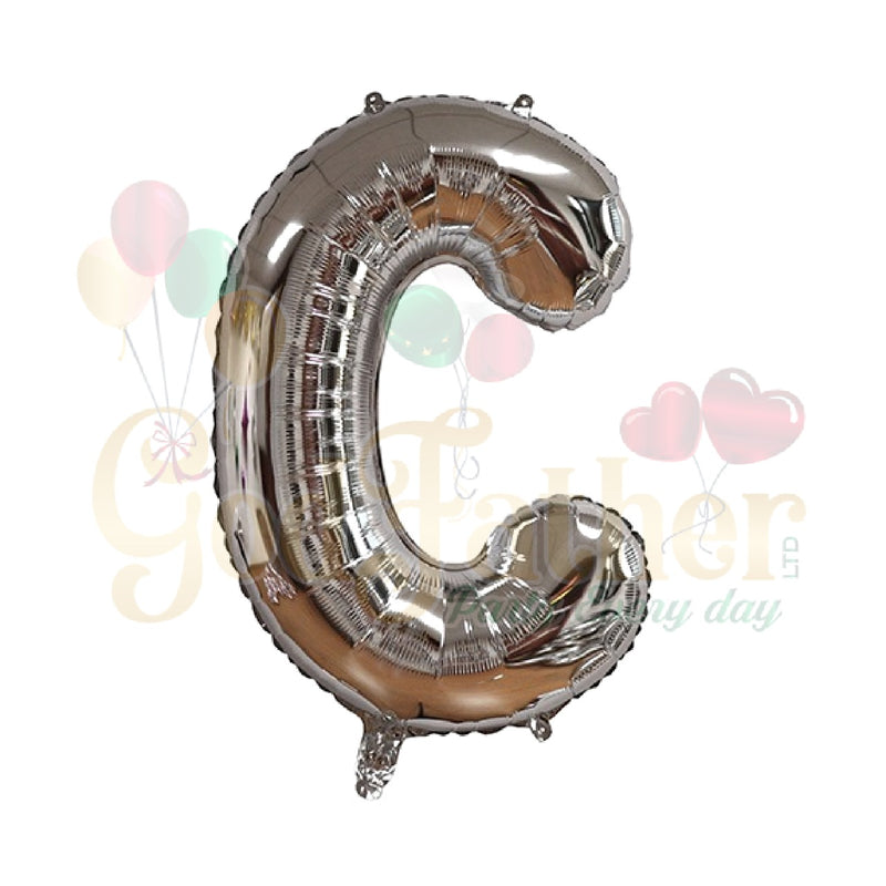 Silver Foil Alphabet Balloons for party decoration