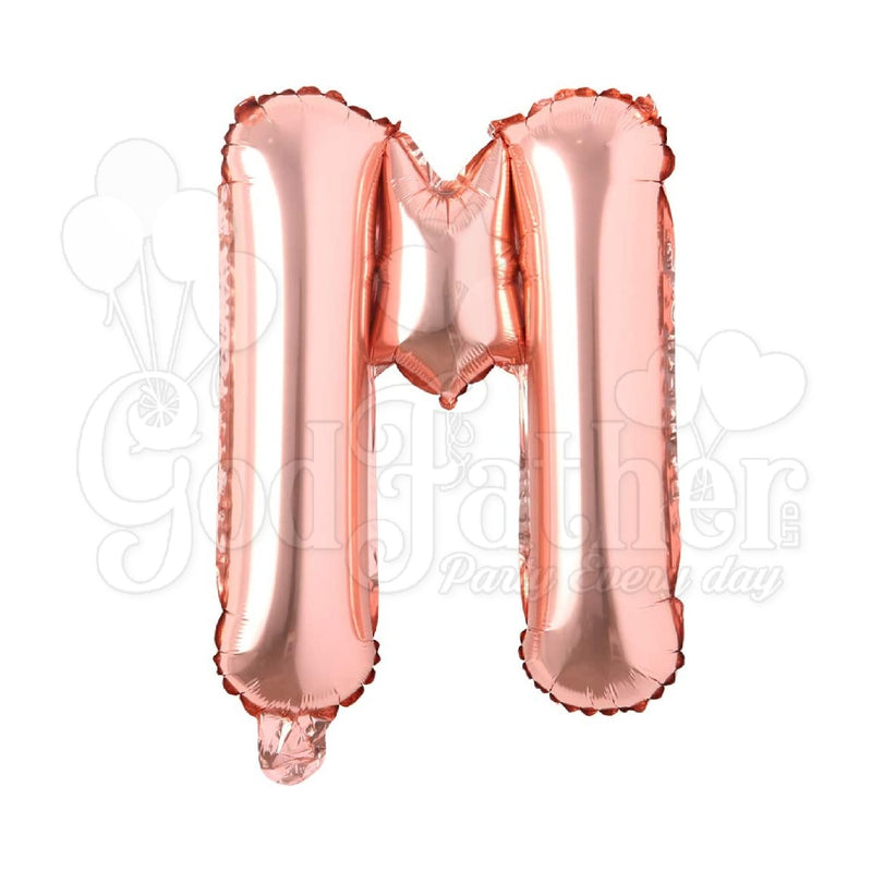 Rose Gold Foil Alphabet Balloons for party decoration