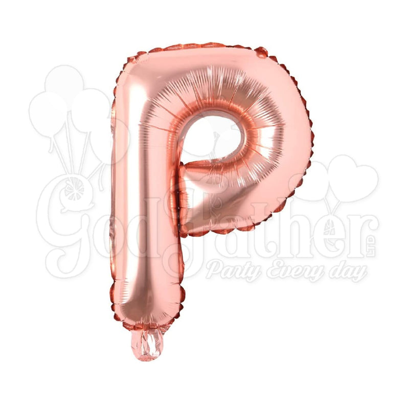 Rose Gold Foil Alphabet Balloons for party decoration