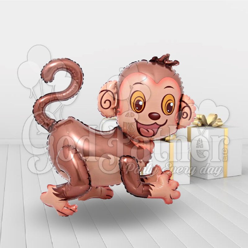 Monkey Foil balloon 20*20 Inch, Monkey Foil balloon, Monkey Balloon, birthday balloons in uk, party decorations items in uk, party supplies in uk