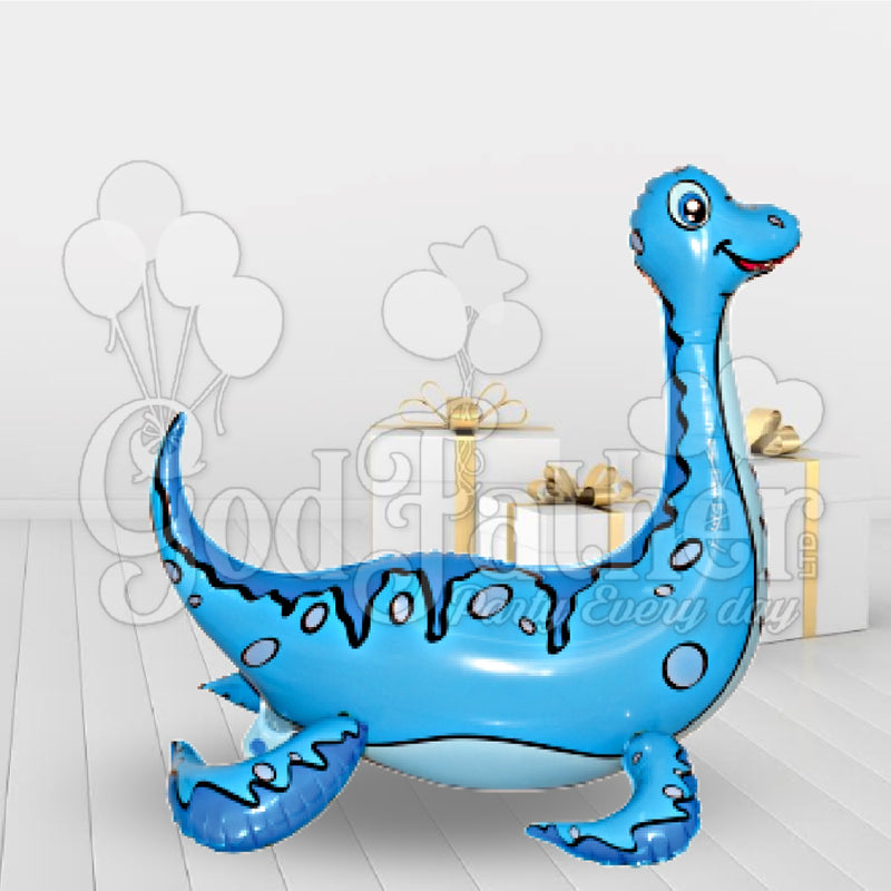 Plesiosaur Foil Balloon Blue for kids party decoration