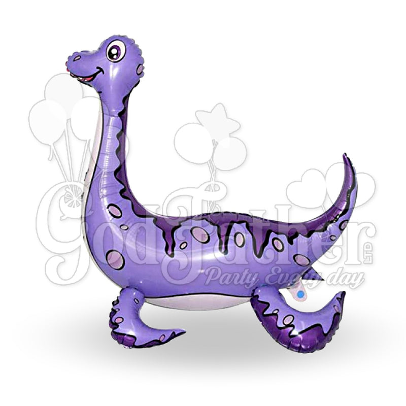 Plesiosaur Foil Balloon Purple 23*24" Inch, Plesiosaur Foil Balloon, Plesiosaur Balloon, birthday balloons in uk, party decorations items in uk, party supplies in uk