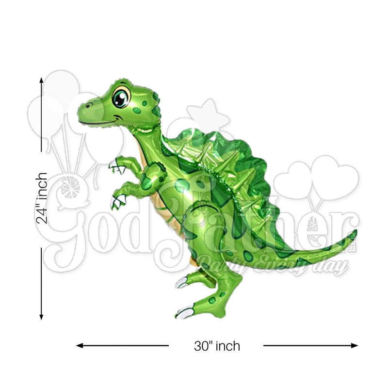 Spinosaurus Foil Balloon Green for kids birthday party decoration