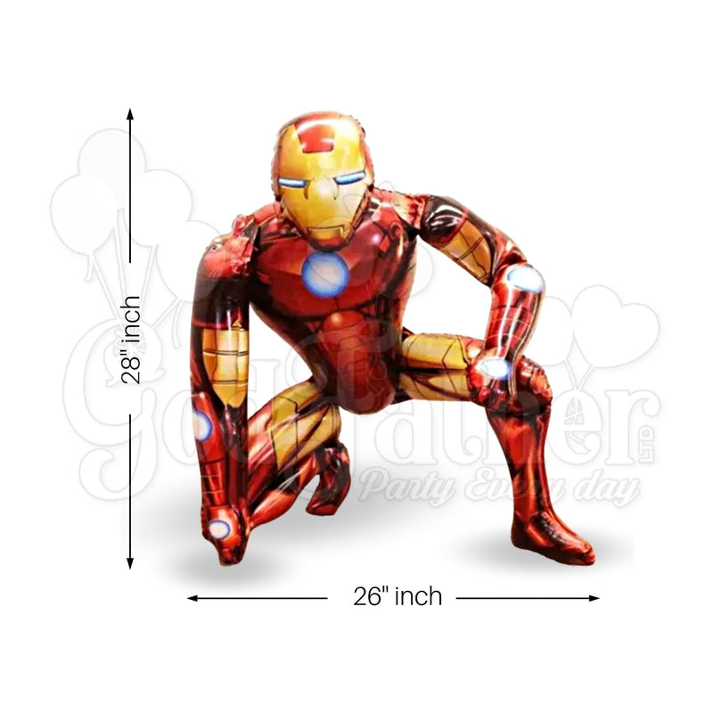 Iron Man Foil Balloons 28*26", Iron Man Balloons, Animated Balloons, party decorations items in uk, party supplies in uk, party supplier in uk, party decoration uk