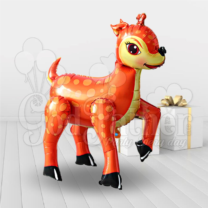 Sika Deer Foil Balloon Orange for kids birthday party decoration