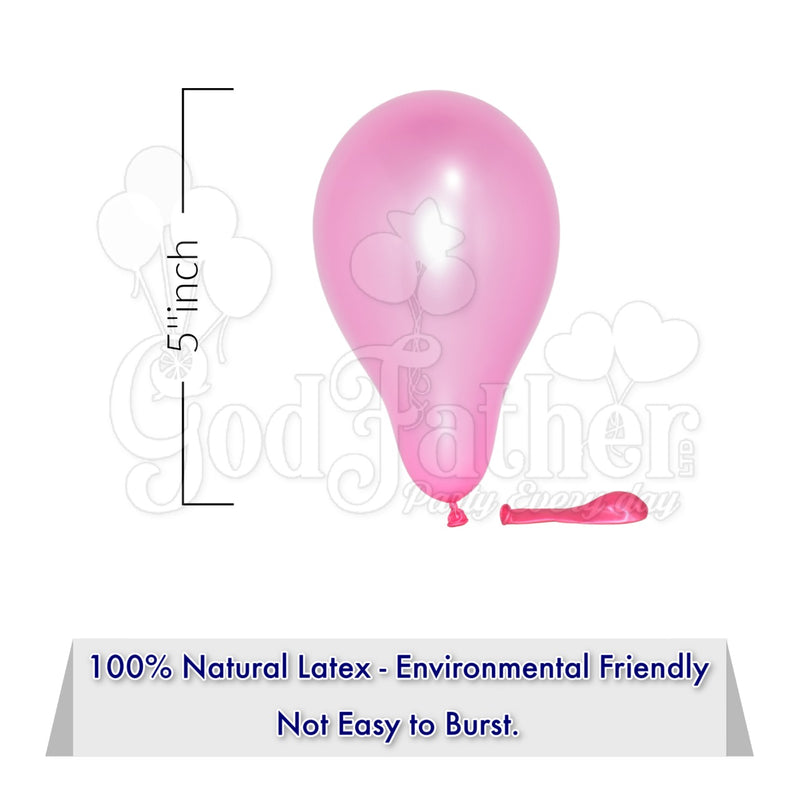Pink metallic balloons for party decoration