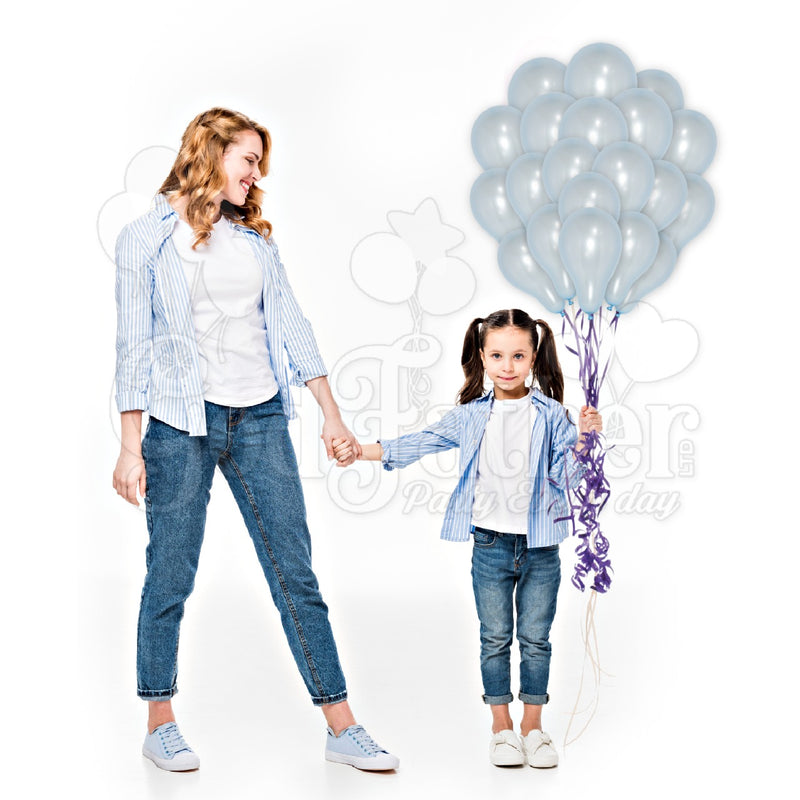Light Blue Metallic Balloons for party decoration
