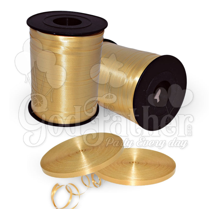 Dark Gold Curly Ribbons, Curly Ribbons, birthday balloons in uk, party decorations items in uk, party supplies in uk, party supplier in uk, party decoration uk