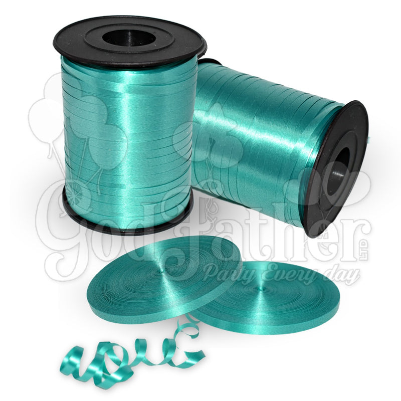 Emerald Green Plain Curly Ribbons, Curly Ribbons, birthday balloons in uk, party decorations items in uk, party supplies in uk, party supplier in uk, party decoration uk