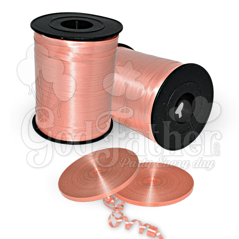 Rose Gold Plain Curling Ribbon for gift wrapping