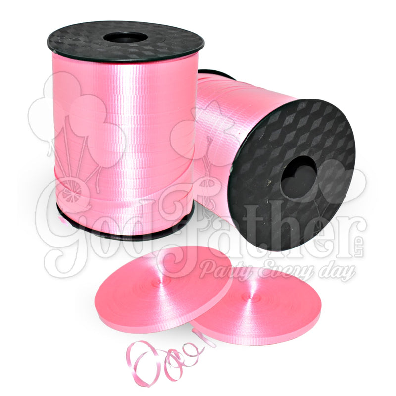 Classic Pink Curly Ribbon for gift wrapping
