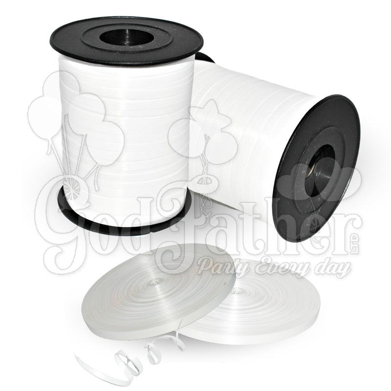 Plain White Curling Ribbons for gift wrapping