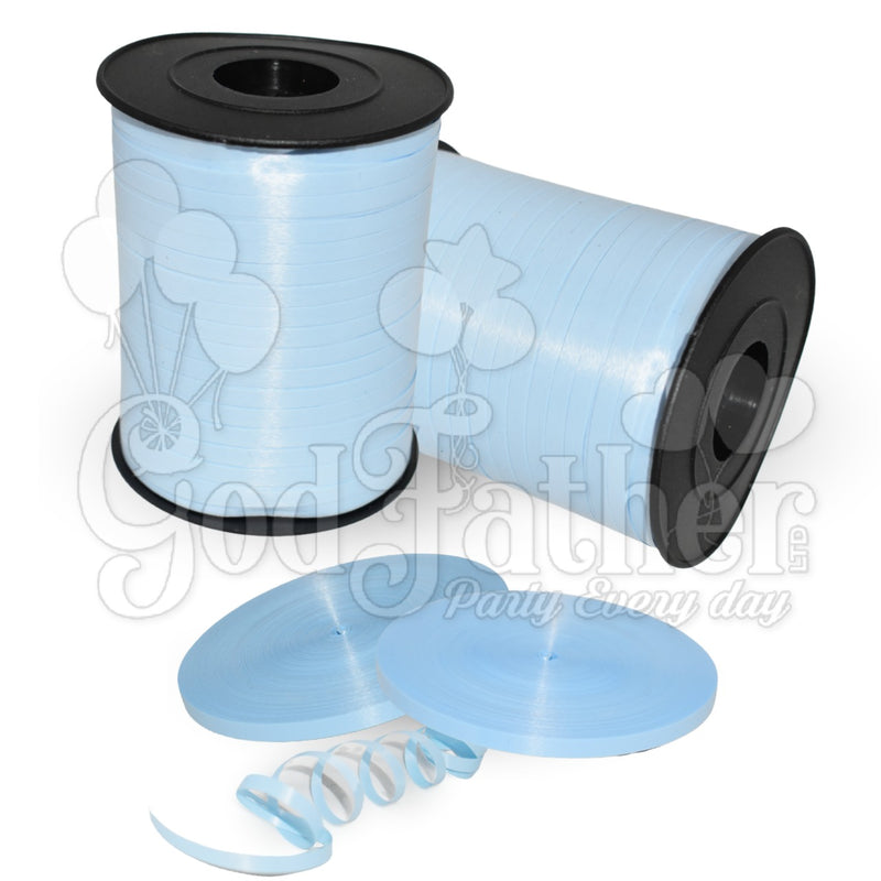 Plain Light Blue Curling Ribbons for gift wrapping