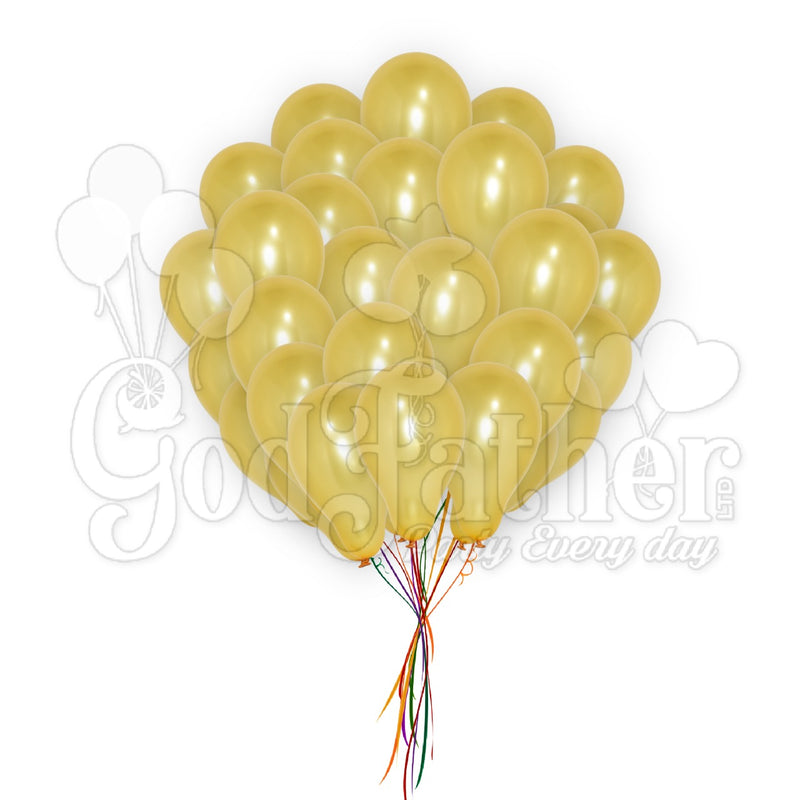 Plain Gold Latex Balloons for party decoration