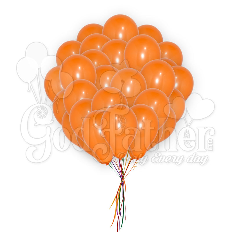 Plain Orange Latex Balloons for party decoration