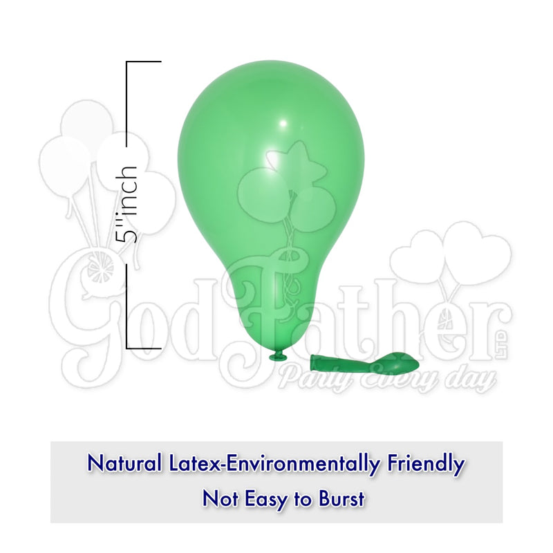 Plain Green Latex Balloons for party decoration