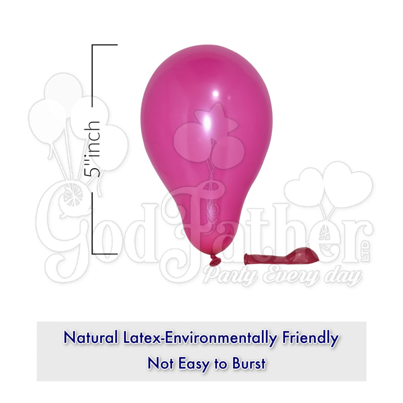 Plain Magenta Latex Balloons for party decoration